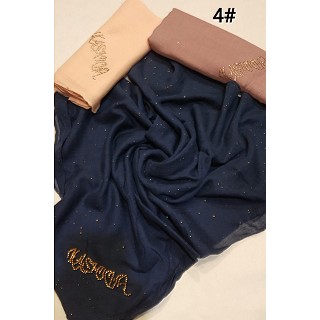 Cotton Glitter Hijabs- 3 piece combo pack
